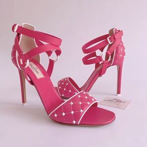 ⭕️ VALENTINO Sandals Heels Pink Leather